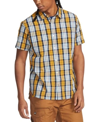 Caterpillar Button Up Short Sleeve Shirt Men’s Small Pinendle-Tuscany Plaid - Image 1 of 4
