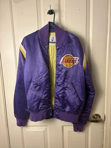 Vintage 1990s Starter Jacket Los Angeles Lakers Size M NBA Purple - Bild 1 von 6