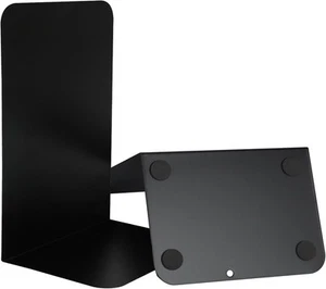 Metal Book Ends Bookend for Shelves Holder (Black) Black - Picture 1 of 6