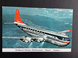 Postcard NWA Northwest Airlines Stratocruisers Boeing 377 L636 - Picture 1 of 2