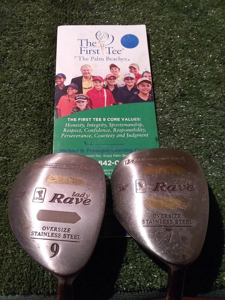 Square Two Lady Rave Oversize 7-9 Woods Set Ladies Graphite Shafts  - Image 1 of 4