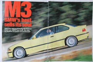 Original 1992  E36 BMW M3  Autocar magazine driving report - Bild 1 von 1
