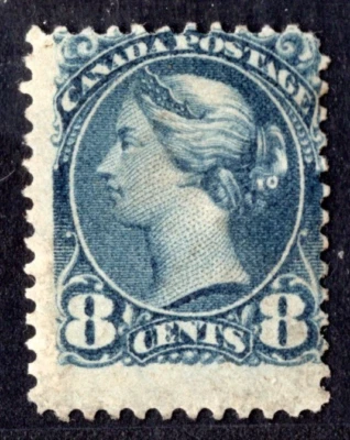 CANADA 1893 QUEEN VICTORIA 8 CENT BLUE GREY COLOR SC. #44a MINT NEVER HINGED - Image 1 of 2