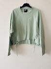 BNWT Nike Sweatshirt Pullover Green Mint Safe Tie Up Lace Up S Small