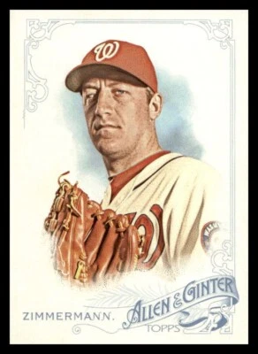 2015 Topps Allen & Ginter SP #344 Jordan Zimmermann Nationals - Image 1 of 2