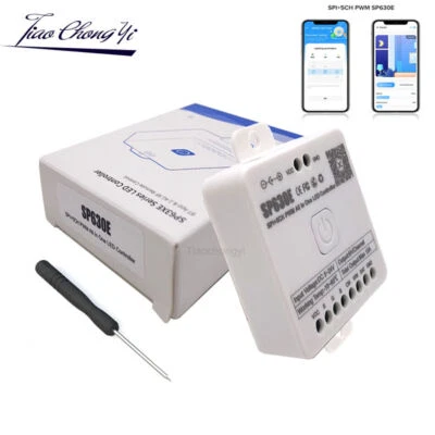 SP630E LED APP/BT Controller 5CH PWM SPI Pixels LED Light Strip WS2812B WS2811 - Image 1 of 4