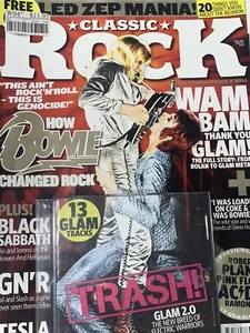 Bowie Glam T Rex Classic Rock With Cd - Picture 1 of 12