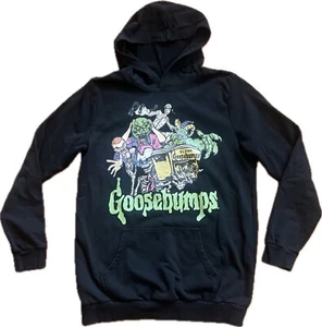 CAKEWORTHY GOOSEBUMPS R.L. Stine Hoodie Women’s L Black Pullover Hooded Sweater - Picture 1 of 13