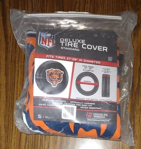 NFL Chicago Bears Football Deluxe Tire Cover Standard Size 27”-29” in Diameter - Picture 1 of 2