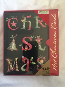 Holiday Christmas Cards 16 Cards With Envelopes All One Design NEW - Picture 1 of 2