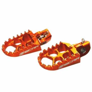 Gas Gas MC 85 19/16 2021-2022 Scar Orange Evolution Racing Footpegs S5511OR - Picture 1 of 1