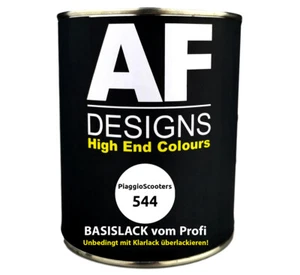 500ML Basislack Piaggio 544 Bianco Luna Motorradlack Spritzfertig - Foto 1 di 1