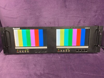 Marshall V-R72DP-2C Dual Professional Video Monitors 3U Rackmount - Image 1 of 2