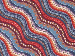 Michael Miller "Indian Summer" CX-7443 Gypsy Stripe 43"x35" - Picture 1 of 3