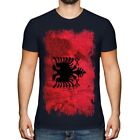 Albanien Grunge Flagge Herren T-Shirt Shqipëria Fußball Albanisch Geschenk