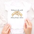 Personalised Baby Bodysuit Customade Outfit Newborn Mummy Daddy Cute Baby Gifts