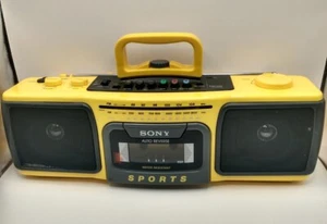 Sony CFS-930 Sports AM/FM Stereo Radio Cassette Player Boombox Tested Working - Picture 1 of 17