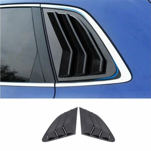 For Audi Q5 2018-2021 ABS Carbon Fiber Car Side Window Louver Shutter Cover Trim - Picture 1 of 9