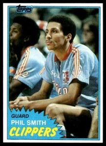 1981-82 Topps Phil Smith San Diego Clippers #W93 - Imagen 1 de 2