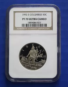 U.S. - 1992 S Columbus Quincentenary Commemorative Half Dollar - NGC PF70UC - Picture 1 of 2