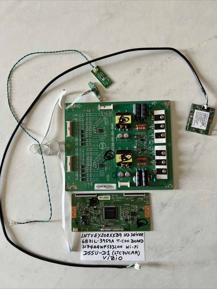 Vizio OEM светодиодный драйвер/T-Con плата/Wi-Fi плата—модель D55U-D1 версия LTC7UCAR - Изображение 1 из 4