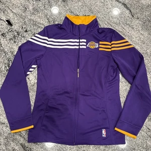 Adidas NBA Los Angeles Lakers Womens Track / Windbreaker Jacket Purple Size M - Picture 1 of 15