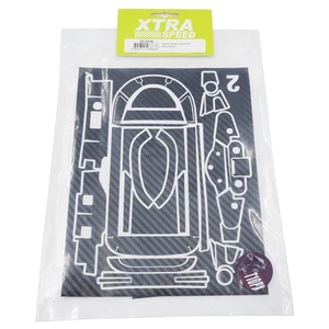 Radio Adhesiva Transmisor Coche RC Xtra Speed Carbon Design Futaba 10PX #XS-59090 - Imagen 1 de 5