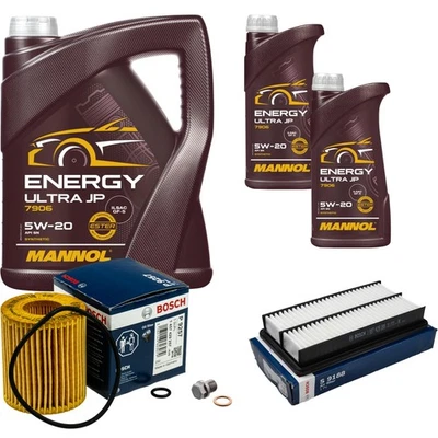 BOSCH Inspektionspaket 7 L MANNOL Energy Ultra JP 5W-20 für Mazda 6 Kombi 2.5 - Bild 1 von 4