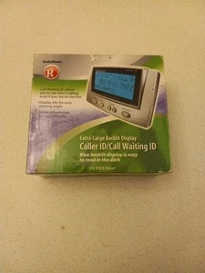 Radio Shack Caller ID Call Waiting ID Box Backlit Tilt #43-3903 Silver NICE - Zdjęcie 1 z 6
