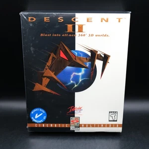 NEW Descent II 1996 Big Box, Factory Sealed Windows 95 CD-ROM - Picture 1 of 10