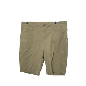 Eddie Bauer Outdoor Khaki Bermuda Nylon Hiking Shorts Women's Size 16 - Picture 1 of 15