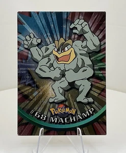 Machamp #68 Textured Holo Foil, Vintage 1999 Topps Pokemon TV Animation Edition - Picture 1 of 2