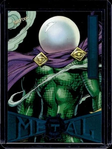 2021 Skybox Metal Universe Marvel Spider Man Mysterio Turquoise Light FX #/50 - Picture 1 of 2