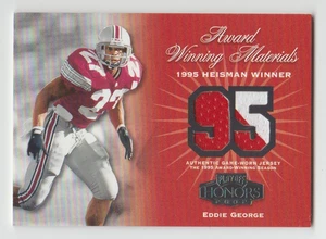 EDDIE GEOERGE 2002 PLAYOFF HONORS AWARD WINNING 95 HEISMAN PATCH CARD #016/150 - Bild 1 von 2