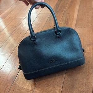 Coach Mini Sierra Umhängetasche Tasche F22315 Dark Teal Crossgrain Leder Kuppel - Bild 1 von 12