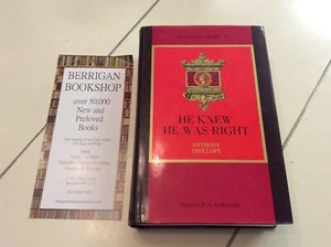 He Knew He Was Right Anthony Trollope Historical Novel HC DJ Victorian Texts II - Picture 1 of 11