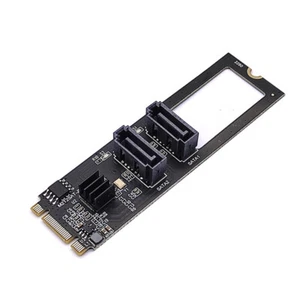 JMicron JMB582 NGFF Schlüssel B + M PCI Express zu SATA 3.0 Dual Ports Adapter - Afbeelding 1 van 10
