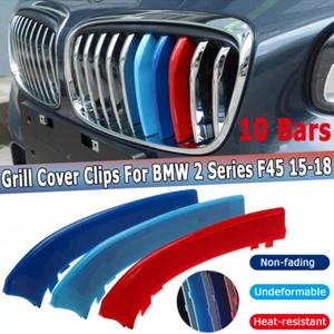 Insert Frontgrill Kühlergrill Nieren Trim M Farben Für 2015-2018 BMW 2er F45 F46 - Picture 1 of 9