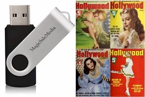 108 Old Issues of Hollywood - Golden Age Movies Fan Magazine (1934-1943) on USB - Picture 1 of 13
