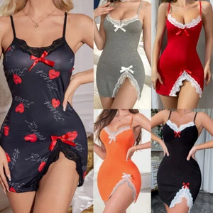 Women Lady Sexy Lingerie Lace Cotton Dress Underwear Babydoll Nightwear Pajamas - Picture 1 of 166
