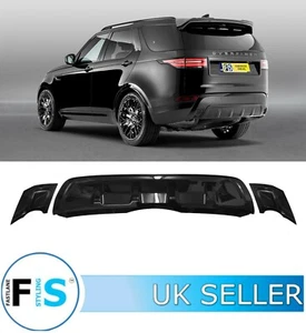 LAND ROVER DISCOVERY 5 2016+ DYNAMIC LOOK REAR BUMPER DIFFUSER TRIM KIT BLACK - Picture 1 of 5