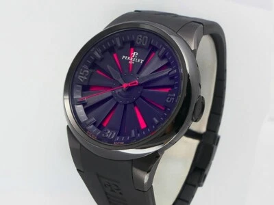 Turbina Perrelet A1047/1 acero inoxidable/DLC 44 mm $6,500 nueva en caja Foto 1 de 4