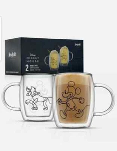 Mickey Mouse Kaffeebecher Glas JoyJolt Disney Pluto Aroma 13,5 oz - Bild 1 von 1