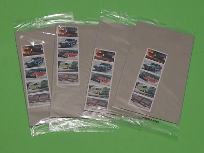  WOW! ~ 2013 MNH #4743-47 - Muscle Cars ~ 4 x 5 Strips = 20 Stamps 'USPS Sealed' - Image 1 of 4