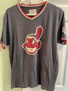 Cleveland Indians Red Jacket Brand Tee Shirt Short Sleeve, Patch, Men’s Medium - Picture 1 of 5