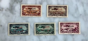 French Colonies 1936 Damascus Fair AIrmail Complete Set - MNH - Picture 1 of 2