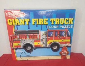 Melissa & Doug Giant Floor Puzzle Fire Truck 24 Jumbo pieces 4 feet - Picture 1 of 5