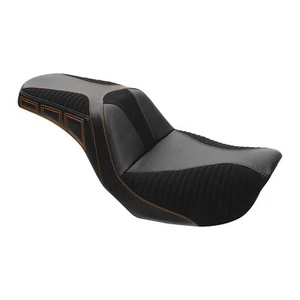 Black+Brown Driver & Passenger Seat Fit For Harley Dyna Low Rider FXDL 2006-2017 - Bild 1 von 9