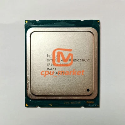 Intel Xeon E5-2650L v2 SR19Y 1.7GHz 10 Cores 20T 25MB 70W LGA2011 CPU Processor - Image 1 of 2