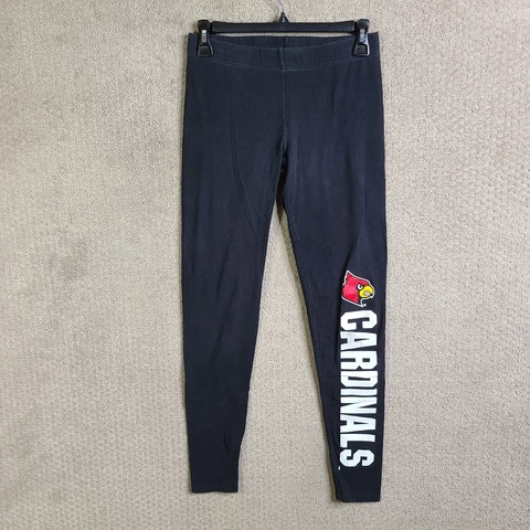 Louisville Cardinals Leggings Women's Medium Black Boxercraft Pull On Pants Cover